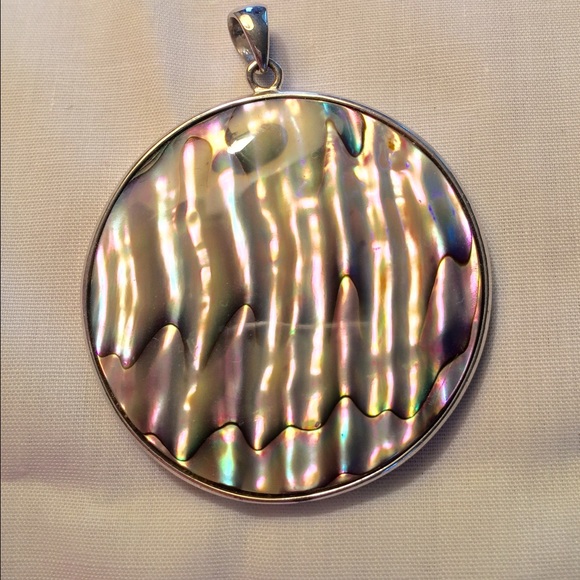 Sterling mother of pearl pendant