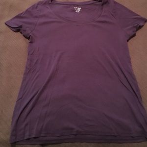 Dark purple short sleeve tee
