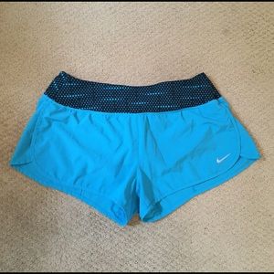 Blue Dry-Fit Nike Athletic Shorts