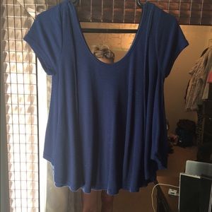 Blue flowy top from Nordstrom