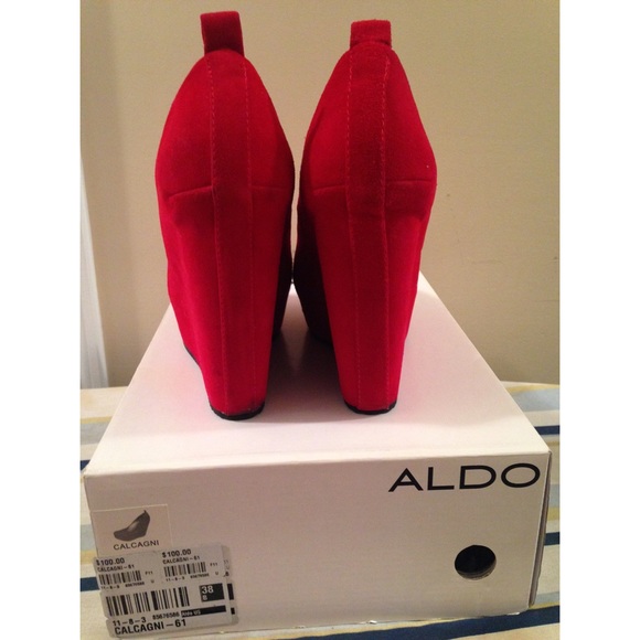 Red ALDO Wedges - Picture 2 of 3