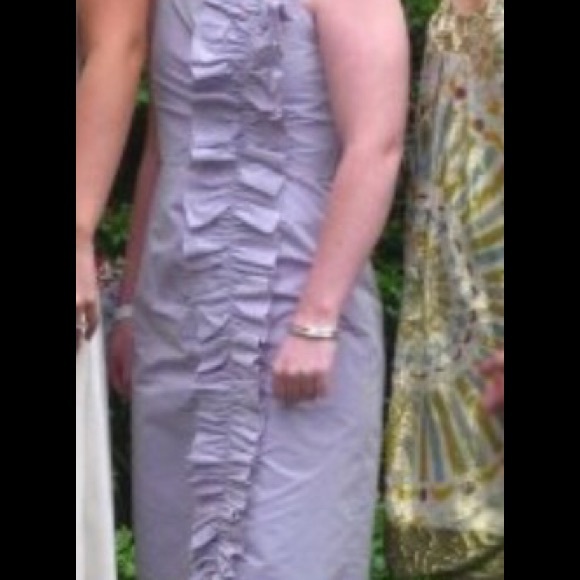 BCBG Lavender Ruffle Dress - Picture 4 of 4