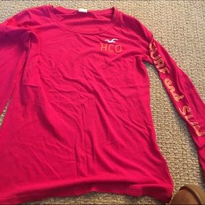 Hot pink Hollister shirt
