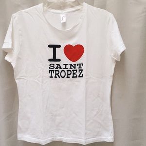 I ❤️ saint tropez tshirt