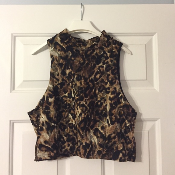 Leopard Print Crop Top