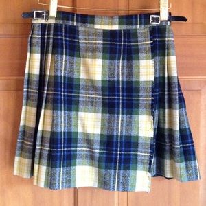 Vintage Wool Mini Kilt