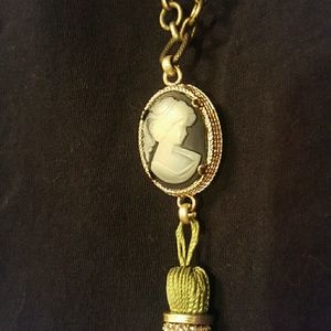 3 in 1 Anthropology NW/OT Cameo statement necklace