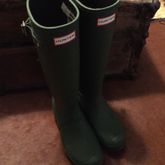 Green Hunter Boots - Picture 1 of 3