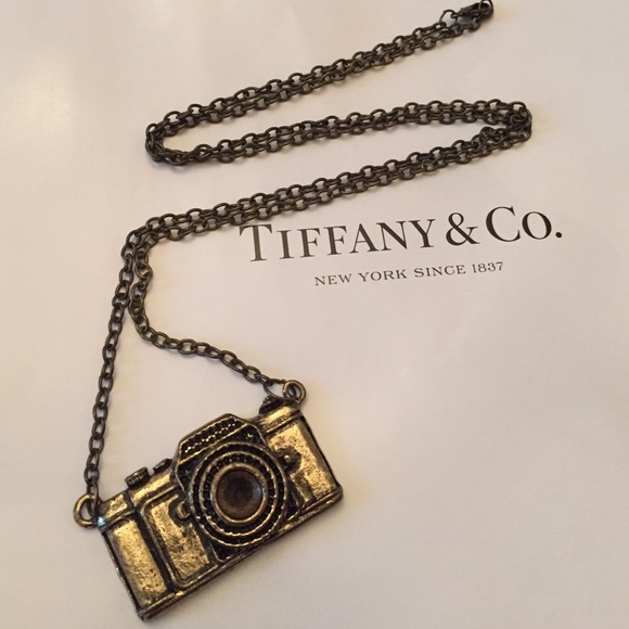 Brass Camera Necklace