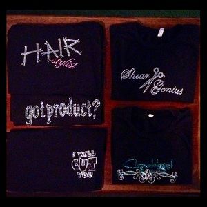 5 women cosmetologist shirts😍💇🏼💄💅🏻👚💋