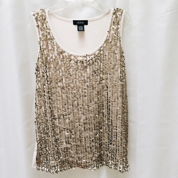 Sequin tank top