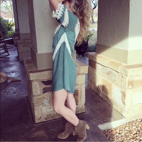 💙host pic Last one ! Crochet V Neck Dress - Picture 2 of 4