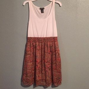 Paisley tank top dress