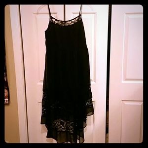 Gorgeous black laced, high-low dress