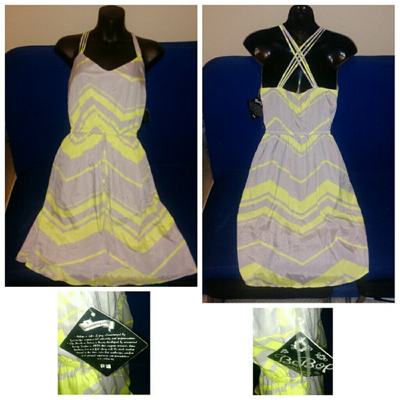 Gray and Green Dress Size S