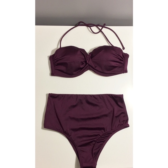 The Knockout Bandeau & Cheeky High Waist Bikini