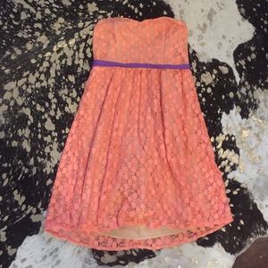 Flying Tomato Peach Crochet Dress