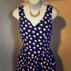 Black and white polka dot dress