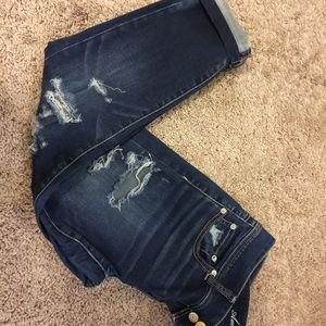 Skinny Super Stretch Distressed American EagleJean