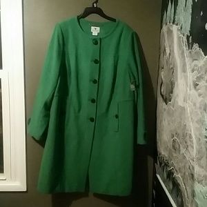 Kelley Green PeaCoat NWT