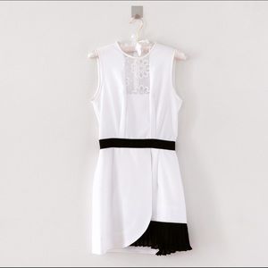 • SALE • Black+White Asymmetrical Mini Dress