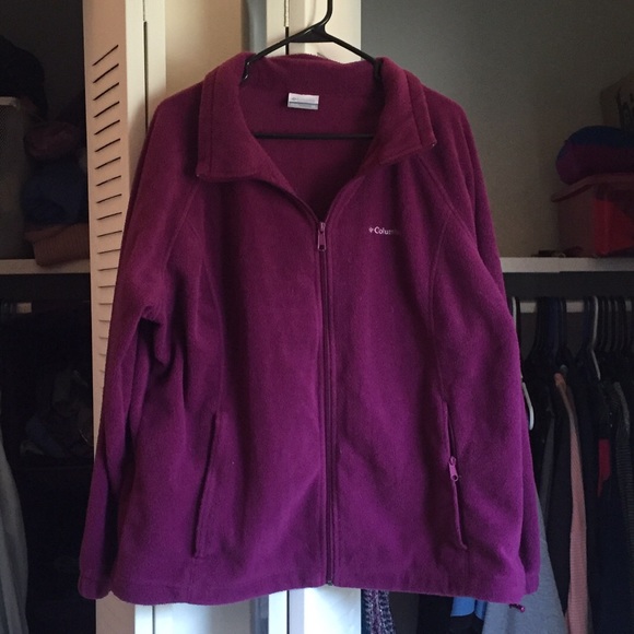 Purple Columbia Fleece Plus Size