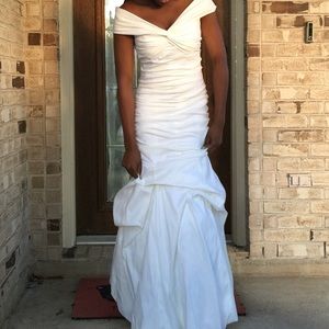 Ruched Mermaid-Style Jessica McClintock Gown