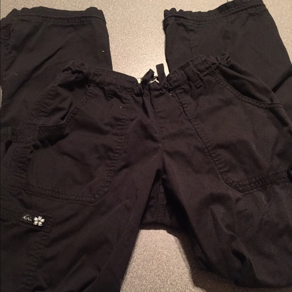 Black Koi Scrub Pants Size Small