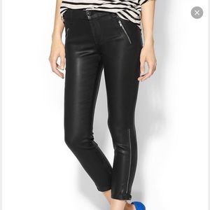 J Brand black coated jeans, size 25