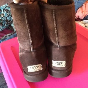 Worn Chocolate Brown Uggs