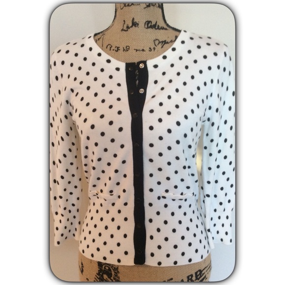 WHBM Polka Dot Cardigan❤️ - Picture 2 of 4