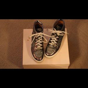 Jimmy Choo Tokyo,lame glitter anthracite