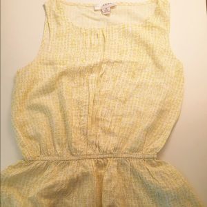 Yellow printed peplum shirt