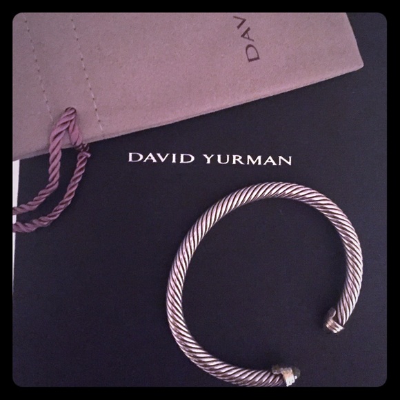 David Yurman Jewelry - David Yurman silver and gold cable bracelet