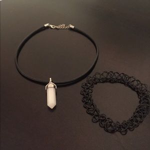 2 choker necklaces