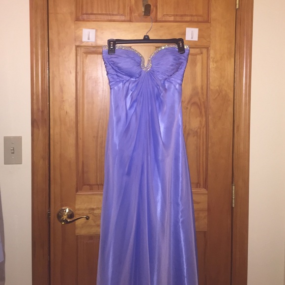 La Femme lavender prom dress