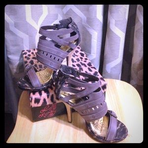 Naughty Monkey 4inch heel Brown Open toes!