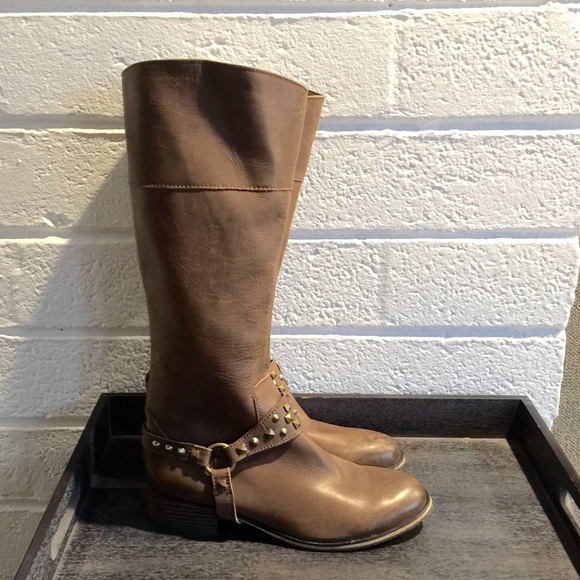 Nordstrom BP Brown Stud Boots Sz. 6.5
