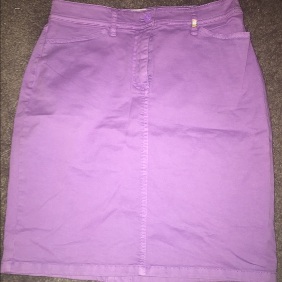 Cute high waist denim skirt