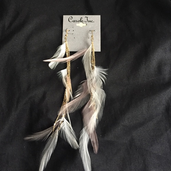 Feather earrings