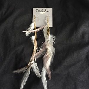 Feather earrings