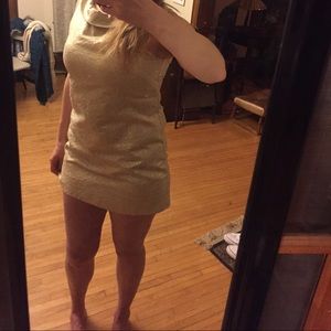 H&M size 12 gold dress