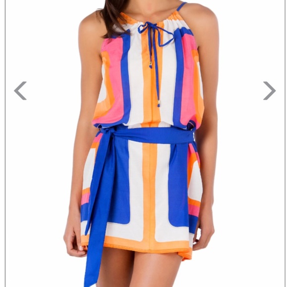 Trina Turk Dresses & Skirts - 🆕Trina Turk - Orange Blue + Pink Coverup/Sundress