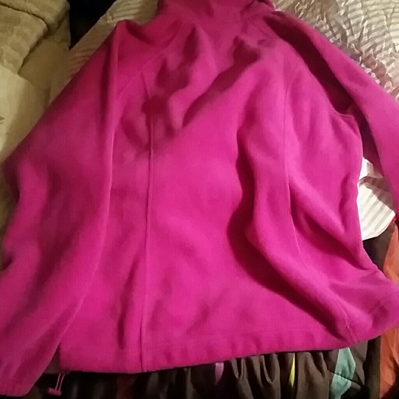 🎁NEW COLUMBIA ❄️ pink magenta zip up teddy jacket fleece coat - Picture 4 of 5