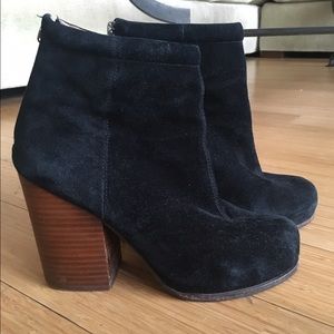 Jeffrey Campbell Black Suede Rumble Boots Size 7.5