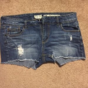 Denim shorts