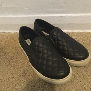 Steve Madden quilted slip ons