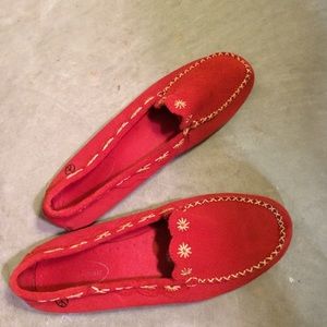 Peace Moccasins Suede Slip-On Driving Mocs