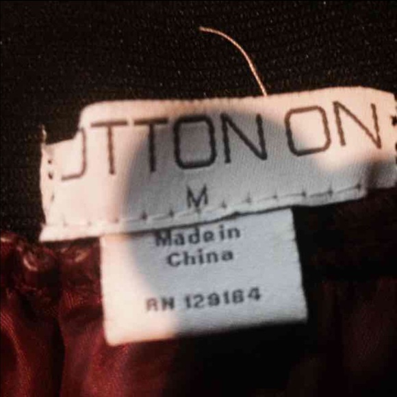 Burgundy Leather Skirt - Picture 3 of 3