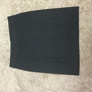 CAbi Charcoal Gray Ponte Skirt